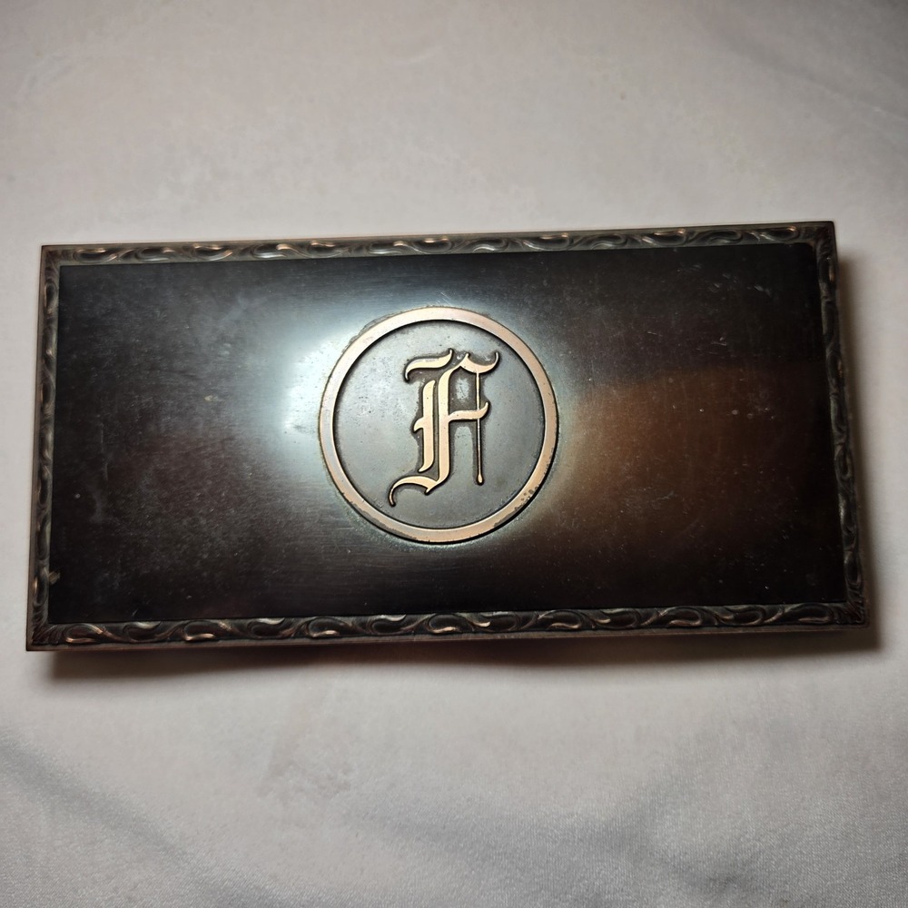Vintage Copper Bronze Cigar Box Emblem L.E. Mason Co. Metal Cork Lined